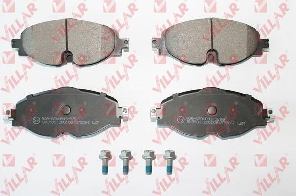 Villar 626.2067 - Brake Pad Set, disc brake car-mod.net