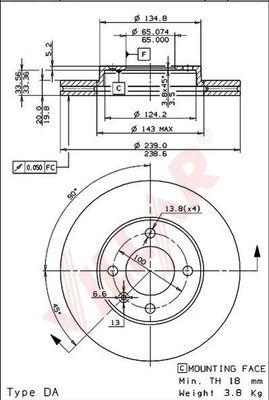 Villar 628.0651 - Brake Disc car-mod.net