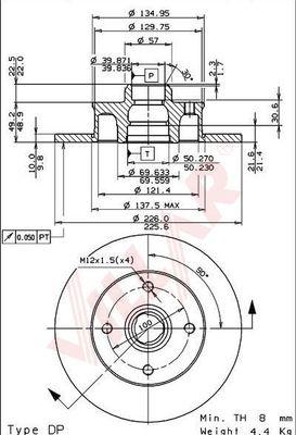 Villar 628.0652 - Brake Disc car-mod.net