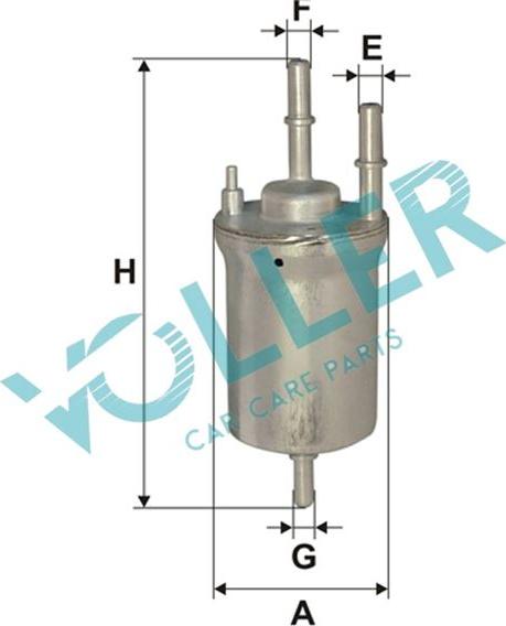VOLLER FILTERS VOL-76862 - Fuel filter car-mod.net