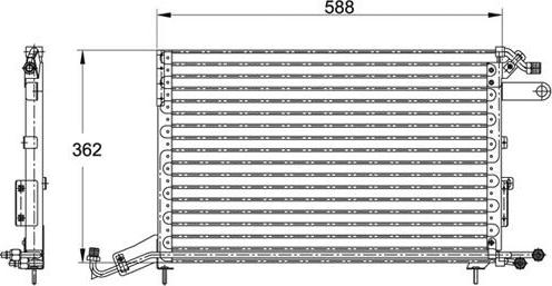 Waeco 8880400143 - Condenser, air conditioning car-mod.net