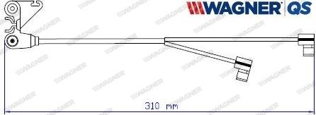 Wagner 587060W - Warning Contact, brake pad wear car-mod.net