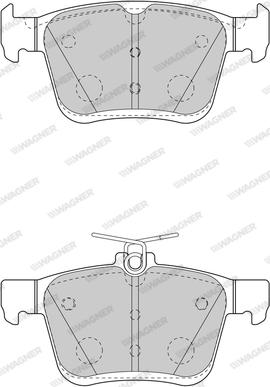 Wagner WBP25008A - Brake Pad Set, disc brake car-mod.net