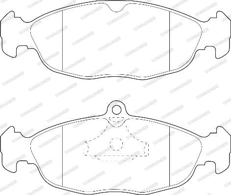 Wagner WBP20547A - Brake Pad Set, disc brake car-mod.net