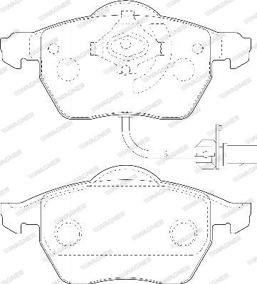 Wagner WBP20676A - Brake Pad Set, disc brake car-mod.net