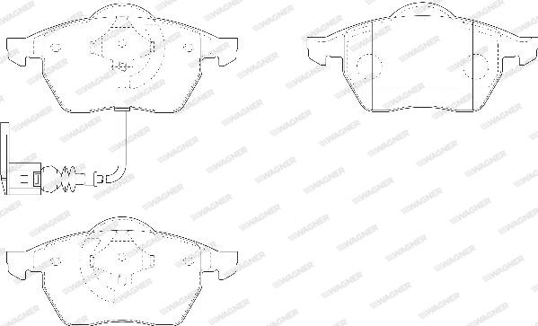 Wagner WBP20676C - Brake Pad Set, disc brake car-mod.net