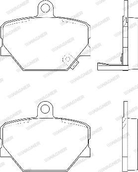 Wagner WBP21998A - Brake Pad Set, disc brake car-mod.net