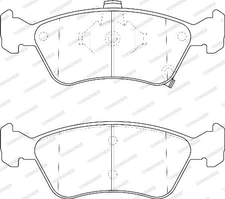 Wagner WBP21975A - Brake Pad Set, disc brake car-mod.net