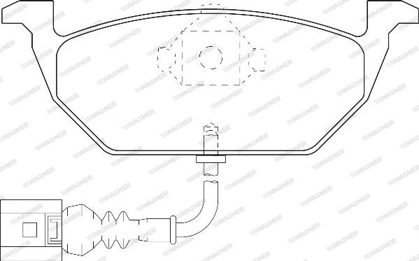 Wagner WBP23130A - Brake Pad Set, disc brake car-mod.net