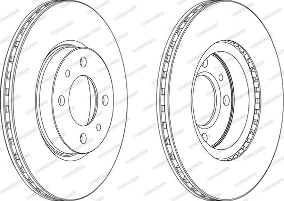 Wagner WGR0521-1 - Brake Disc car-mod.net