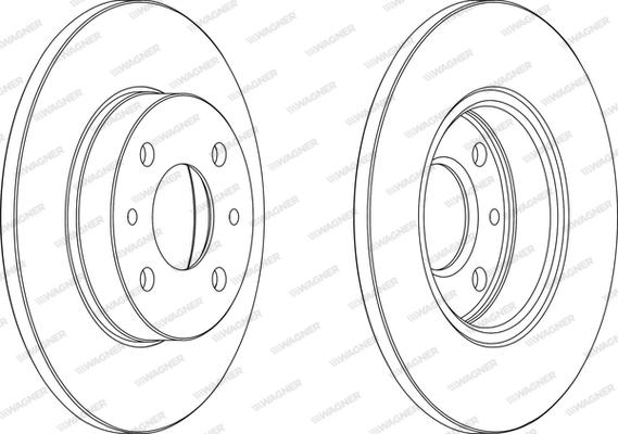 Wagner WGR0140-1 - Brake Disc car-mod.net