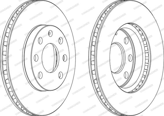 Wagner WGR0151-1 - Brake Disc car-mod.net