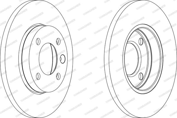 Wagner WGR0103-1 - Brake Disc car-mod.net