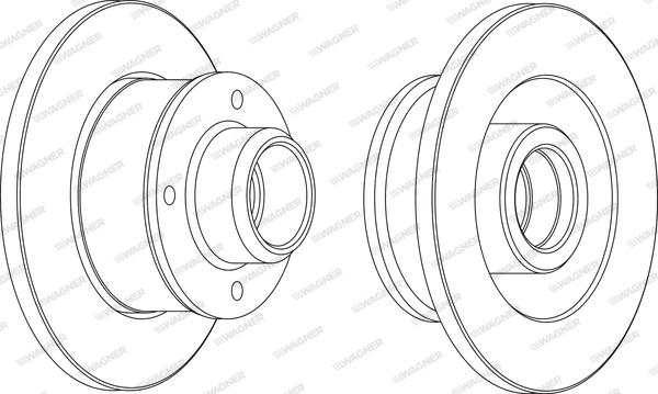 Wagner WGR0137-1 - Brake Disc car-mod.net