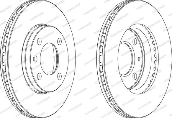 Wagner WGR0175-1 - Brake Disc car-mod.net