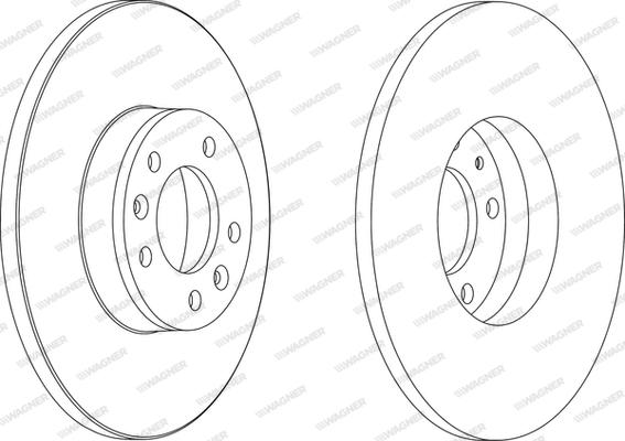 Wagner WGR1602-1 - Brake Disc car-mod.net