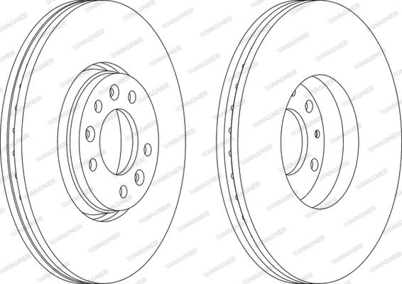 Wagner WGR1615-1 - Brake Disc car-mod.net