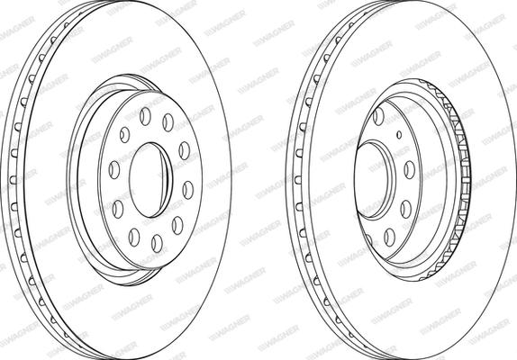 Wagner WGR1305-1 - Brake Disc car-mod.net
