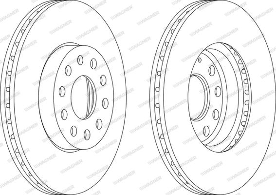 Wagner WGR1218-1 - Brake Disc car-mod.net