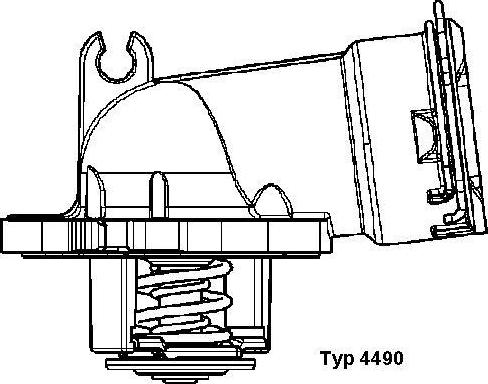 WAHLER 4490.87D - Coolant thermostat / housing car-mod.net