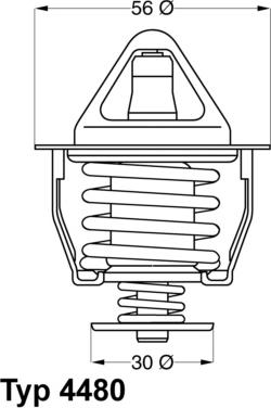 WAHLER 448082D - Coolant thermostat / housing car-mod.net