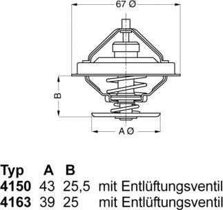 WAHLER 415083D50 - Coolant thermostat / housing car-mod.net
