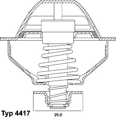 WAHLER 4417.81D - Coolant thermostat / housing car-mod.net