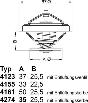 WAHLER 4123.80D - Coolant thermostat / housing car-mod.net