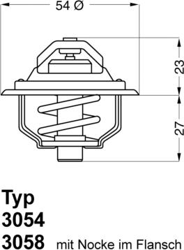 WAHLER 3054.87D50 - Coolant thermostat / housing car-mod.net