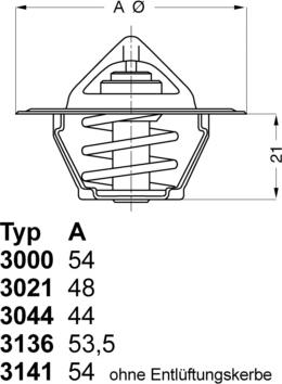 WAHLER 3141.87D - Coolant thermostat / housing car-mod.net