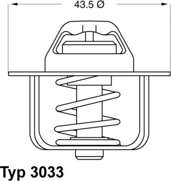 WAHLER 3033.84 - Coolant thermostat / housing car-mod.net