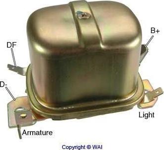 WAI IB390 - Voltage regulator, alternator car-mod.net