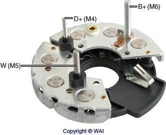 WAI IBR313 - Rectifier, alternator car-mod.net
