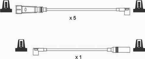 WAI ISL086 - Ignition Cable Kit car-mod.net