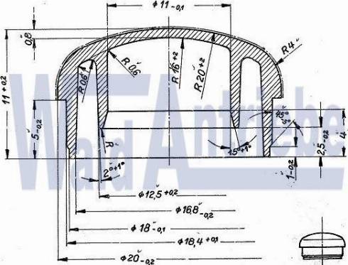 WaldAntriebe 908014 - Cap, wiper arm car-mod.net