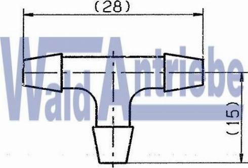 WaldAntriebe 199855 - Connector, washer-fluid pipe car-mod.net