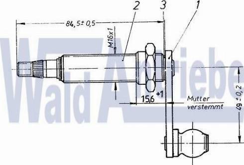 WaldAntriebe 106738 - Wiper Bearing car-mod.net