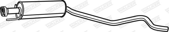 Walker 19955 - Middle Silencer car-mod.net