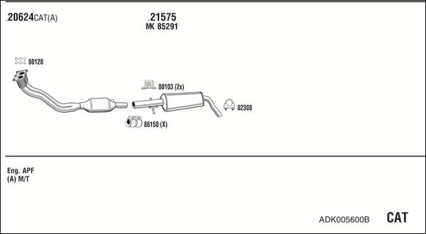 Walker ADK005600B - Exhaust System car-mod.net