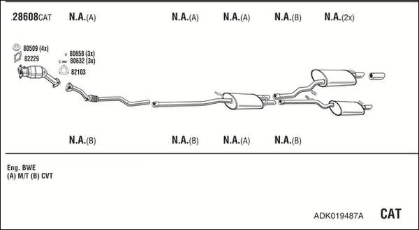 Walker ADK019487A - Exhaust System car-mod.net