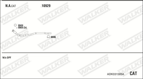 Walker ADK031585A - Exhaust System car-mod.net