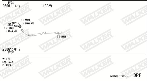 Walker ADK031585B - Exhaust System car-mod.net