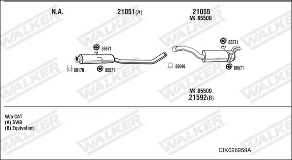 Walker CIK026959A - Exhaust System car-mod.net