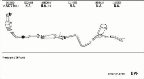 Walker CVK031471B - Exhaust System car-mod.net
