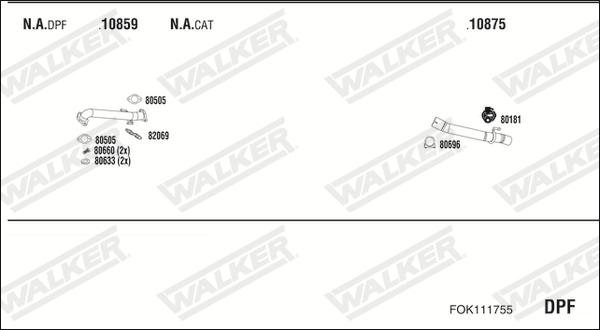 Walker FOK111755 - Exhaust System car-mod.net