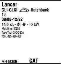 Walker MI61530B - Exhaust System car-mod.net