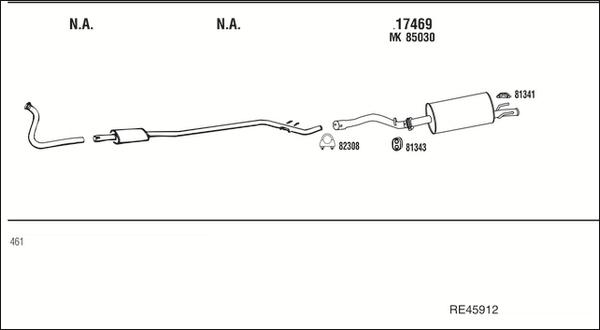 Walker RE45912 - Exhaust System car-mod.net