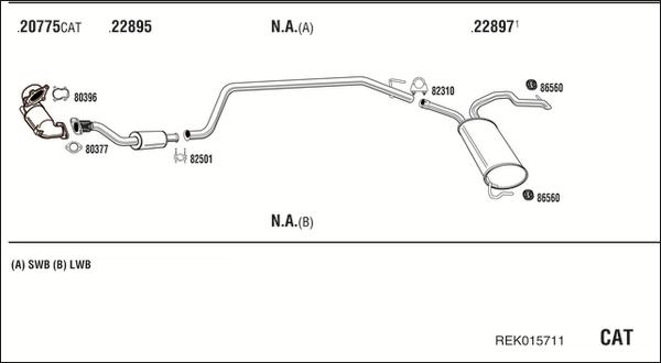 Walker REK015711 - Exhaust System car-mod.net