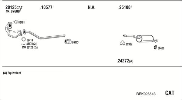 Walker REK026543 - Exhaust System car-mod.net