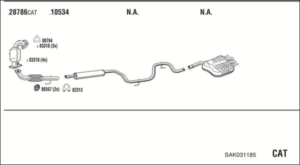 Walker SAK031185 - Exhaust System car-mod.net